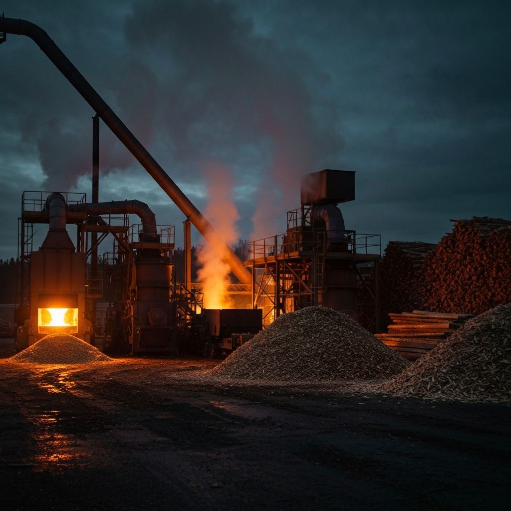 Industrial timber processing facility Victoria